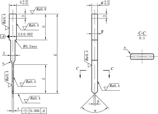 PM Small Hole Carbide Punch Pin , High Precision Mold Spare Parts