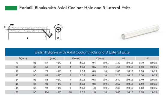 High Toughness Cemented Carbide Rod For Aerospace Industry